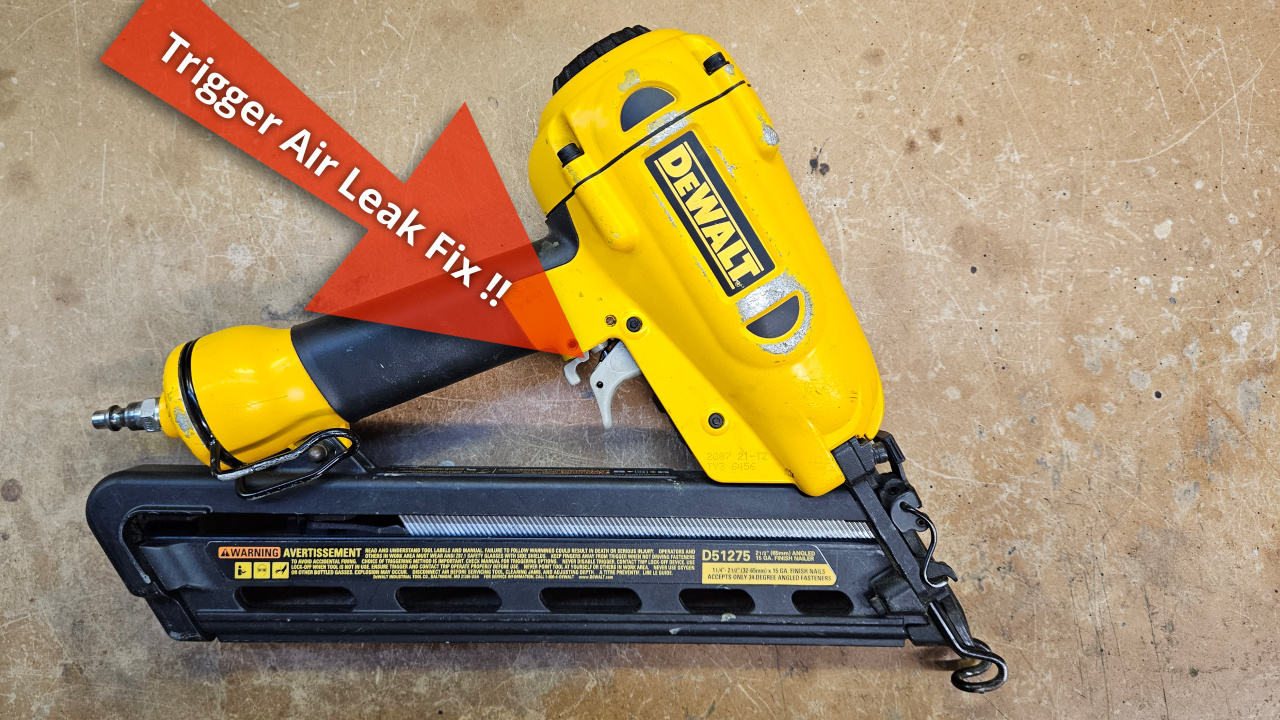 Nail Gun Trigger Air Leak Fix